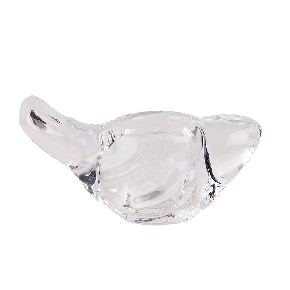 [6GL4933] Candle Holder Transparent 8x4x5 cm