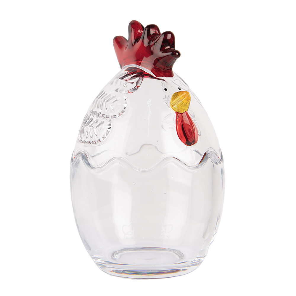 [6GL4994] Storage Jar with Lid Transparent Ø 10x17 cm