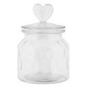 Storage Jar with Lid Transparent Ø 11x16 cm