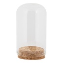 Glass cover Transparent Ø 5x8 cm