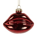 Christmas Bauble Red 8x4x7 cm