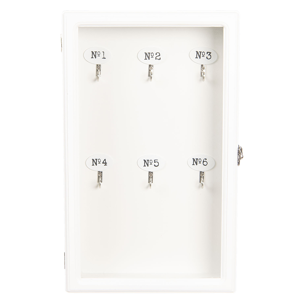[6H1570W] Cassetta Portachiavi Bianco 24x7x38 cm