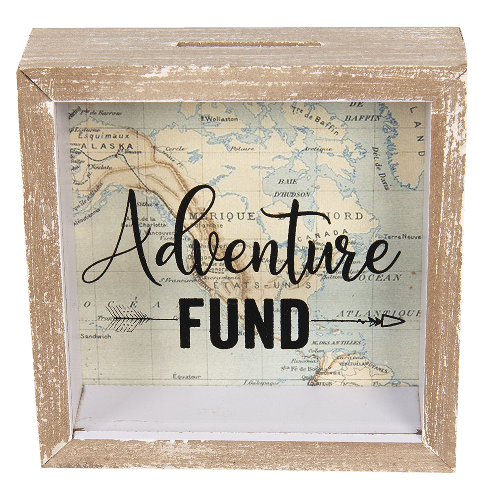 [6H1734] Piggy Bank Brown 15x5x15 cm