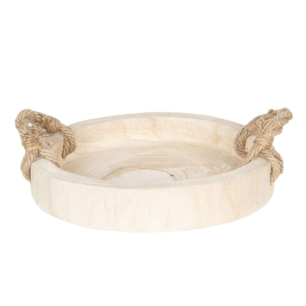 [6H1756] Plateau Marron Ø 35x6 cm