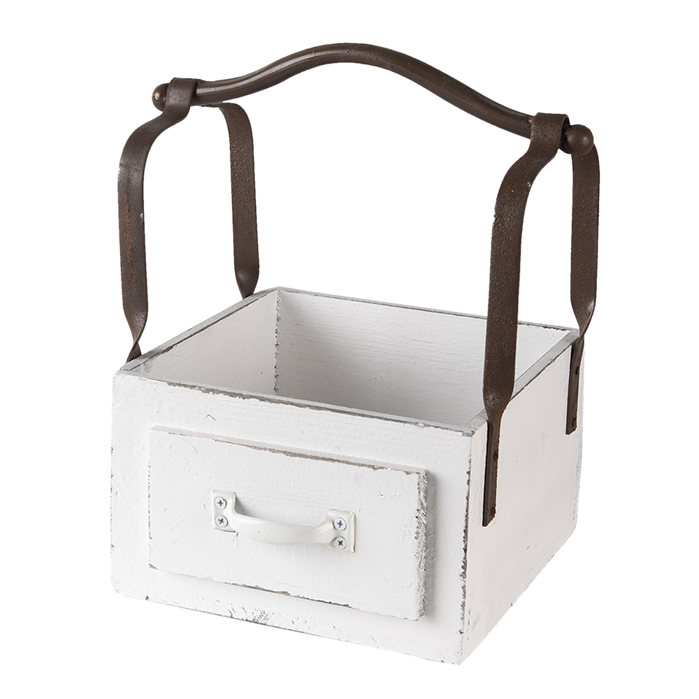 [6H1915W] Mand van hout 24x19x28 cm
