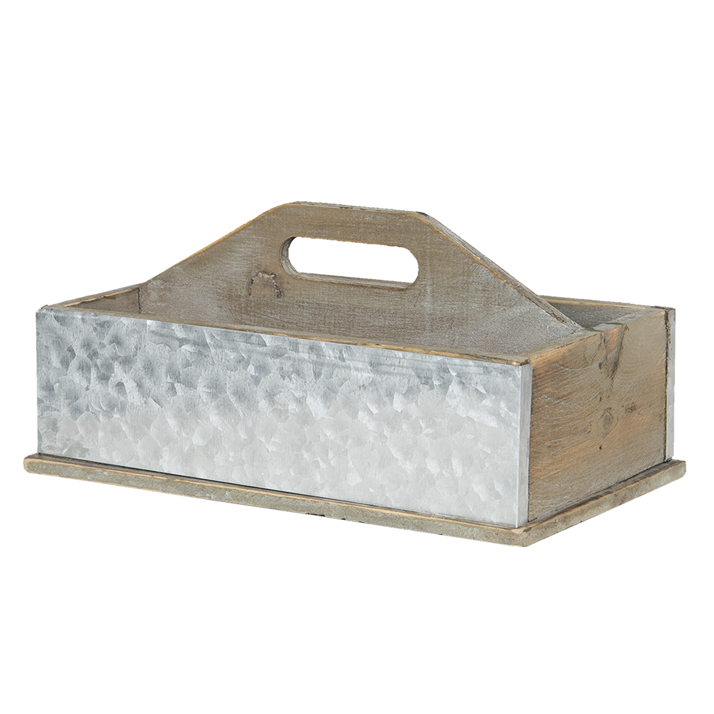 [6H1968] Aufbewahrungsbox Braun 28x13x18 cm