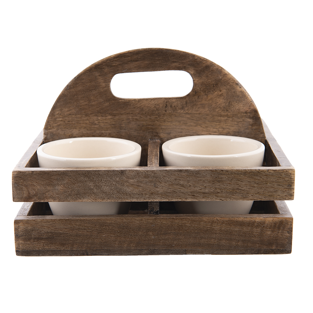 [6H1985] Support de pot de fleurs (set van 4) 24x24x17 cm