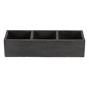 Scatola di legno Nero 33x12x7 cm