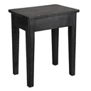Dekorativer Hocker Schwarz 36x25x43 cm