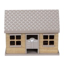 Eierschrank Häuschen Braun 23x13x18 cm
