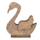 Decoratie beeld zwaan 38x6x43 cm