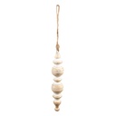 Décoration ornement Beige, Blanc Ø 5x23 cm