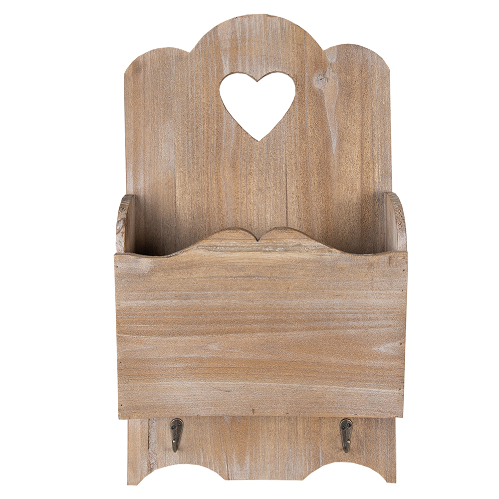 [6H2262] Magazine Rack Brown 28x10x49 cm
