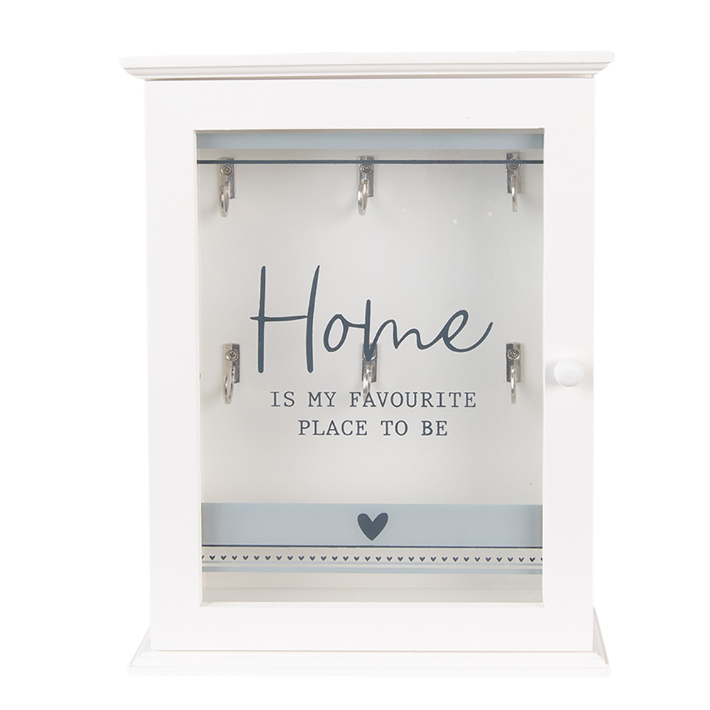 [6H2272] Key Box House White 20x6x27 cm