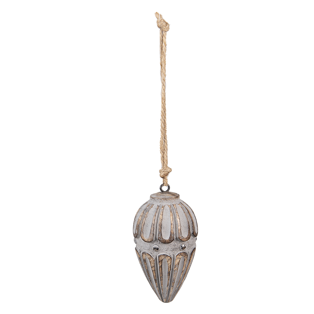[6H2282] Decoratie ornament Ø 6x11 cm
