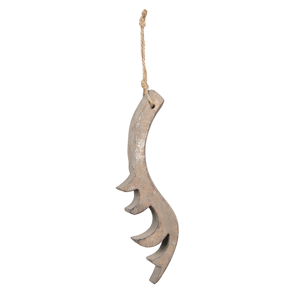 [6H2285] Decoratie hanger gewei 9x2x28 cm