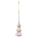 Deko Weihnachtsbaum Goldfarbig Braun Ø 6x13 cm