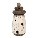 Décoration Phare Blanc Marron Ø 11x23 cm