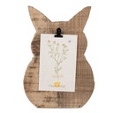 Cornice Foto con Clip Marrone 18x2x25 cm