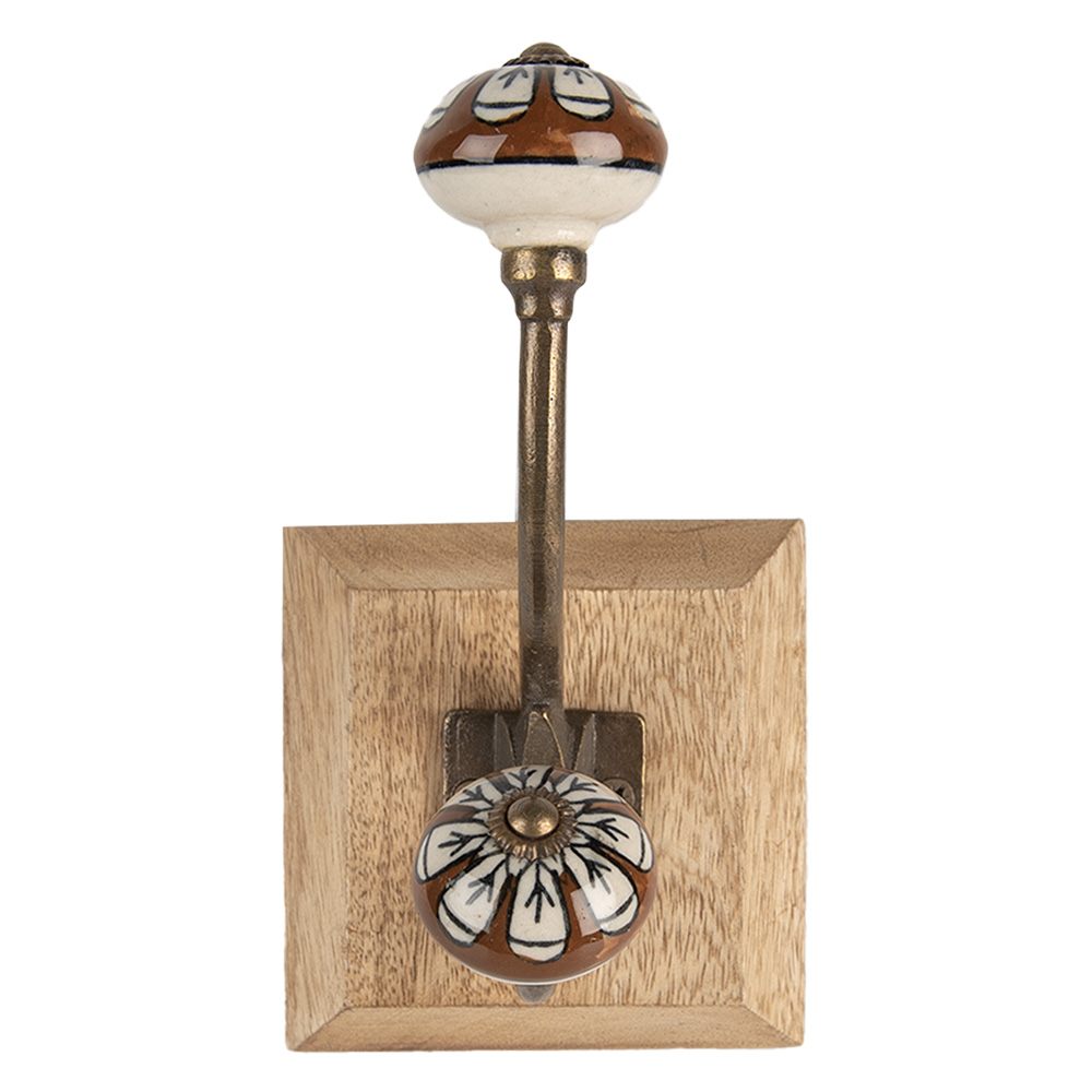 [6H2395] Wall Hook Brown 10x11x18 cm