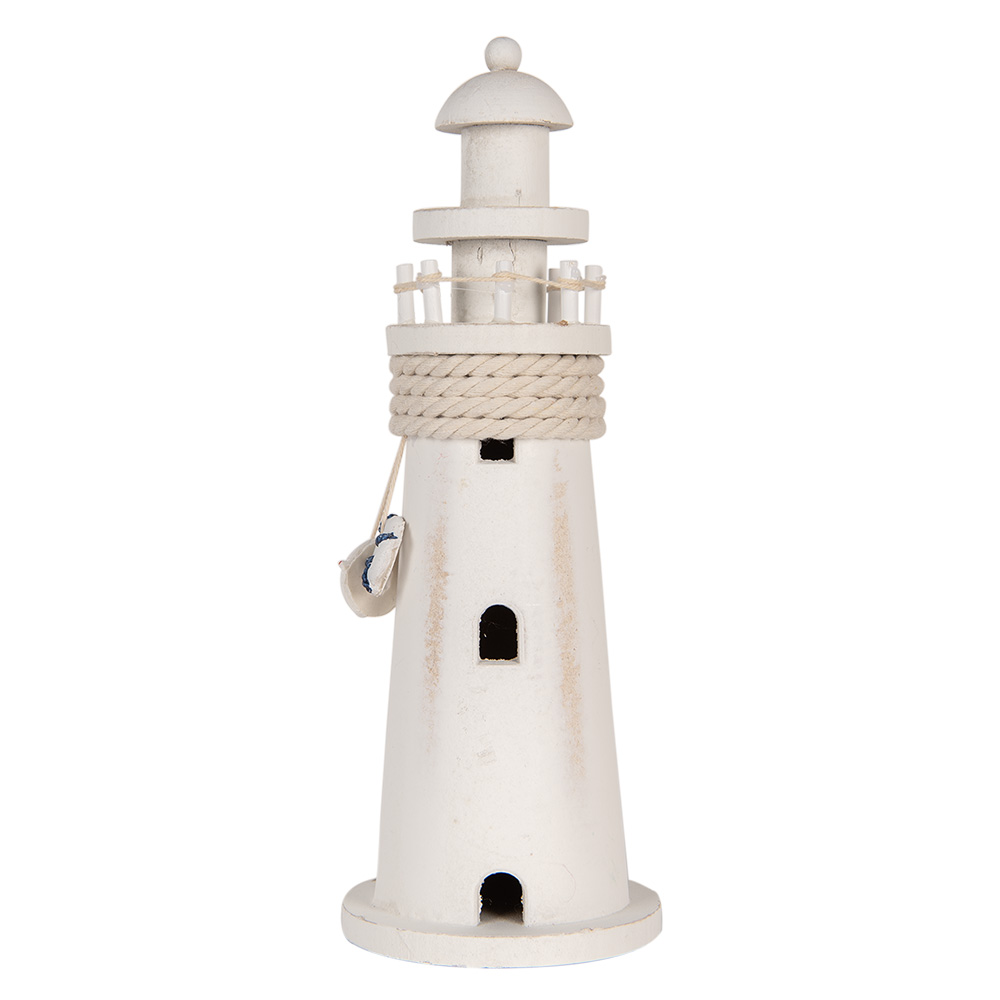 Decoratie vuurtoren Ø 10x30 cm