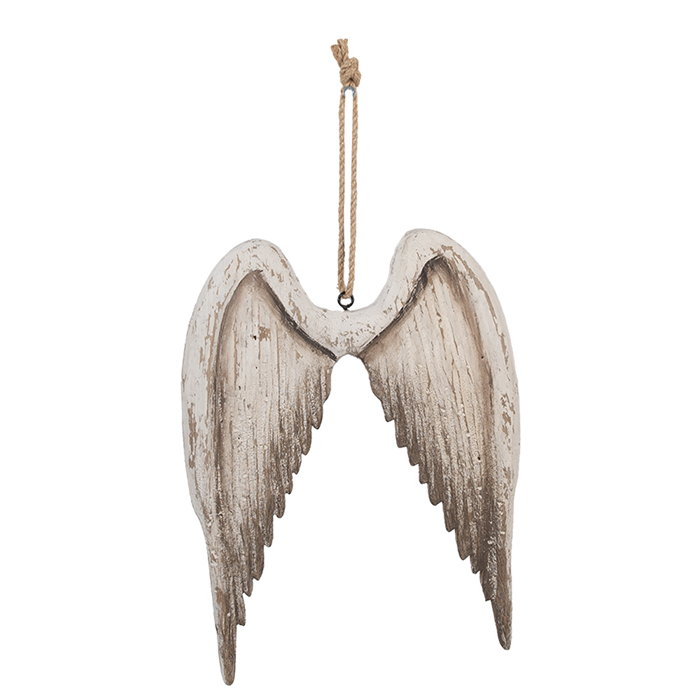 [6H2423] Decoratie hanger vleugels 21x3x28 cm