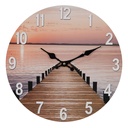 Orologio da Parete Rosa Marrone Ø 34x4 cm / 1xAA