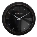 Wanduhr Schwarz Ø 28x5 cm / 1xAA