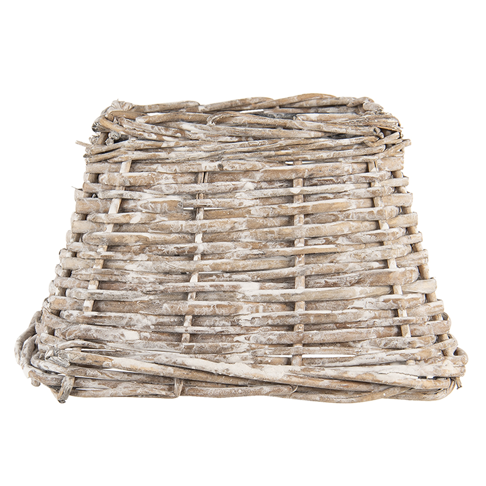 [6LAK0491] Paralume Marrone 21x21x14 cm / E27