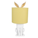 Lampada da Tavolo Coniglio Bianco Giallo Ø 20x43 cm E27/max 1x60W