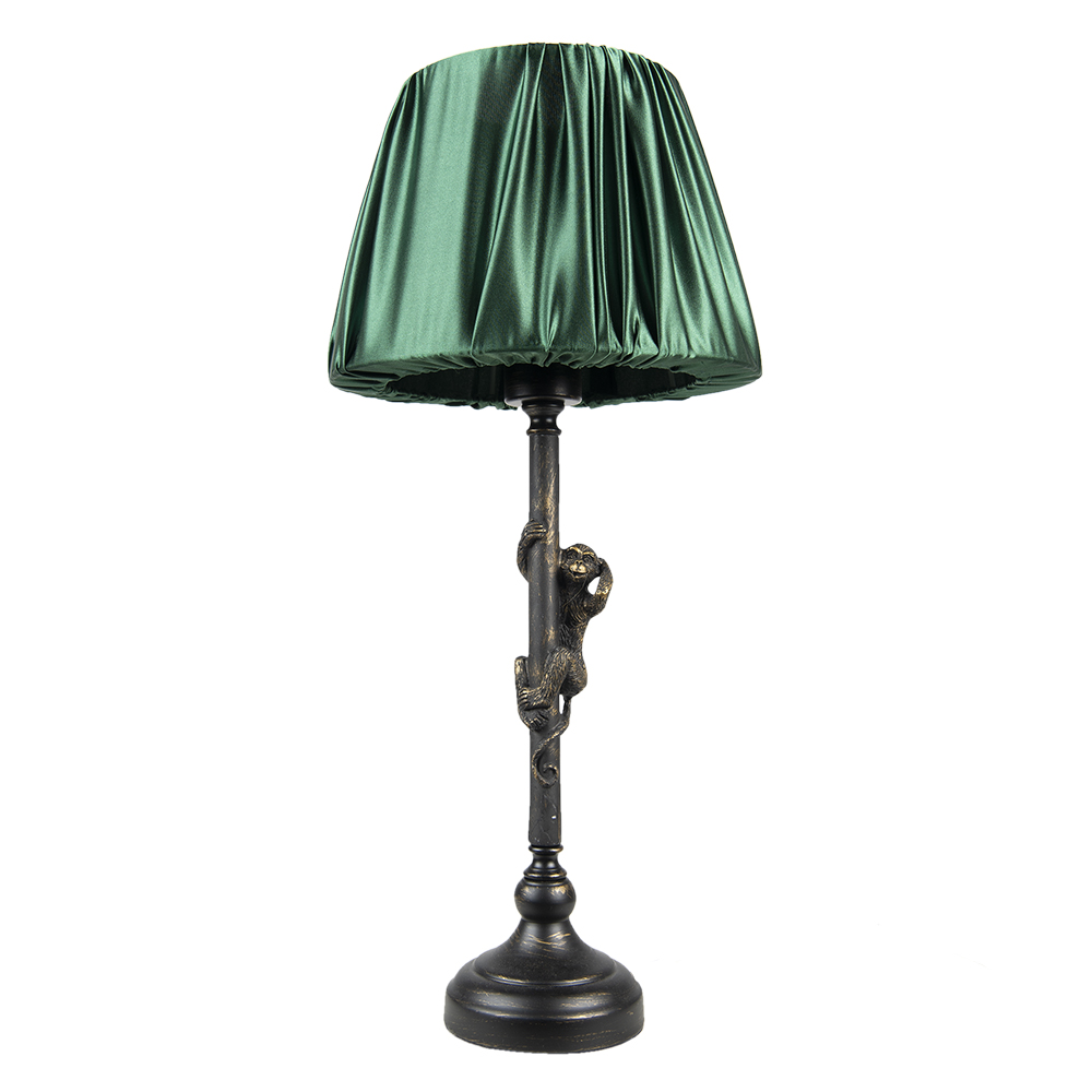 [6LMC0055] Tischlampe Braun, Grün Ø 25x55 cm E27/max 1x40W
