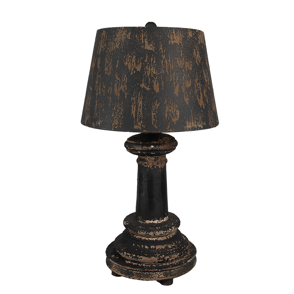 [6LMC0089] Tischlampe Braun Schwarz Ø 35x64 cm E27/max 1x60W