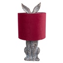 Tischlampe Kaninchen Braun Rot Ø 20x43 cm E27/max 1x60W