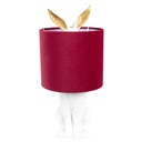 Table Lamp Rabbit White Red Ø 20x43 cm E27/max 1x60W