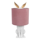 Tischlampe Kaninchen Weiß Rosa Ø 20x43 cm E27/max 1x60W