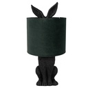Tischlampe Kaninchen Schwarz Grün Ø 20x43 cm E27/max 1x60W