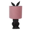 Lampada da Tavolo Coniglio Nero Rosa Ø 20x43 cm E27/max 1x60W