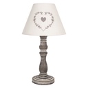 Lampe de table Gris Blanc Ø 23x40 cm E27/max 1x40W