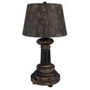 Tischlampe Schwarz Braun Ø 35x64 cm E27/max 1x60W