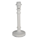 Lampensockel Tischlampe Weiß Ø 12x31 cm E27/max 1x40W