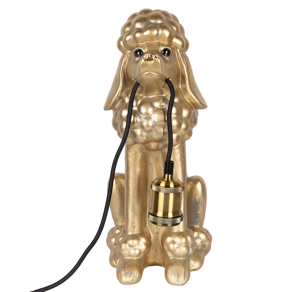 [6LMP793] Table lamp Gold colored 27x16x38 cm E27/max 1x60W