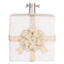 Christmas tree stand White Gold colored 26x24x33 cm