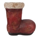 Christmas Decoration Boot Red Beige 28x18x30 cm
