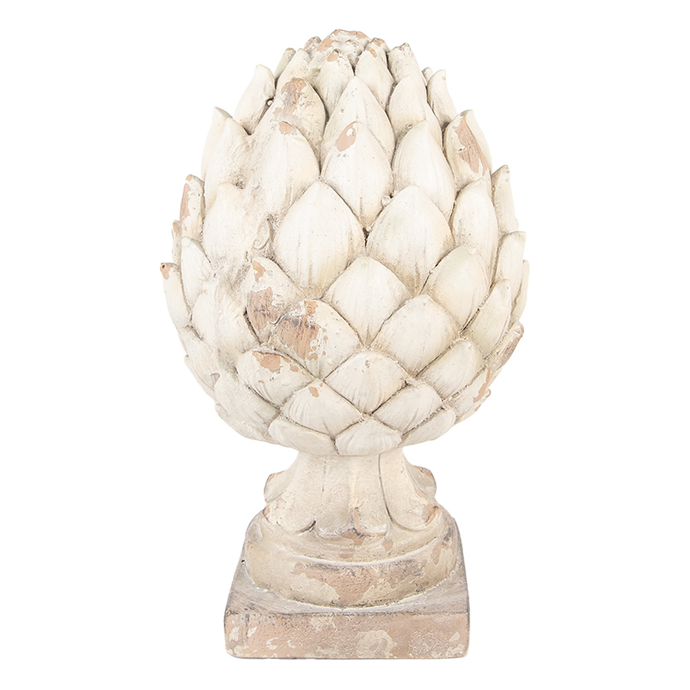 [6MG0140] Décoration Ornement Beige Ø 23x41 cm