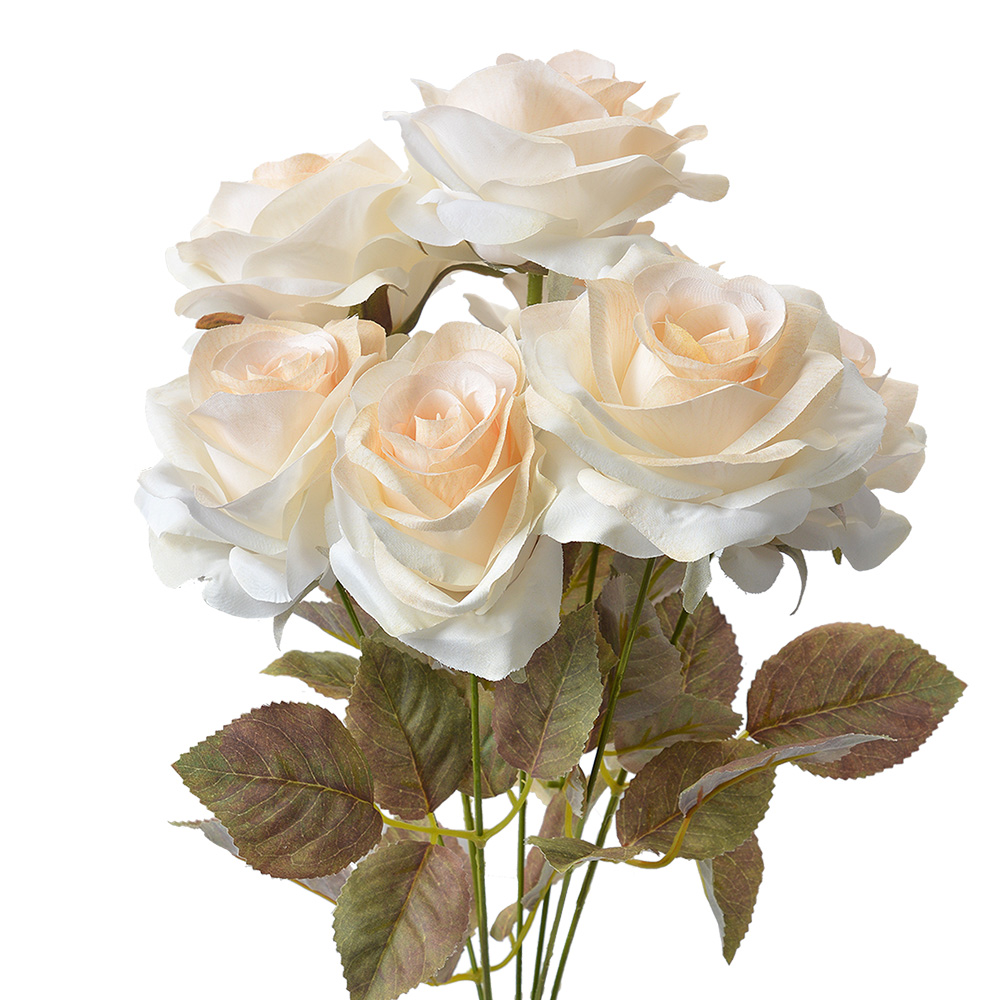 Kunstbloem roos 16x16x47 cm
