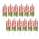 Decorative Artificial Branch with flowers (set 12) Red 30x12x110 cm