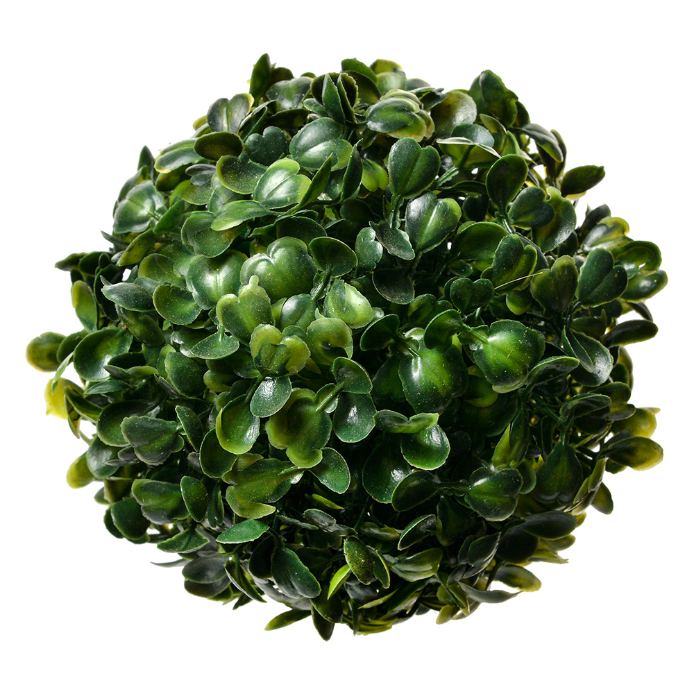 [6PL0325XS] Decorazione sfera di Bosso artificiale Verde Ø 12 cm
