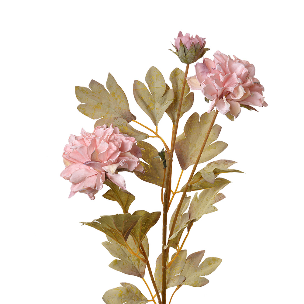 Decoratie tak met bloemen 9x9x68 cm