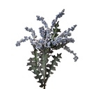 Deko Ast mit Blumen Blau Grün 20x20x103 cm