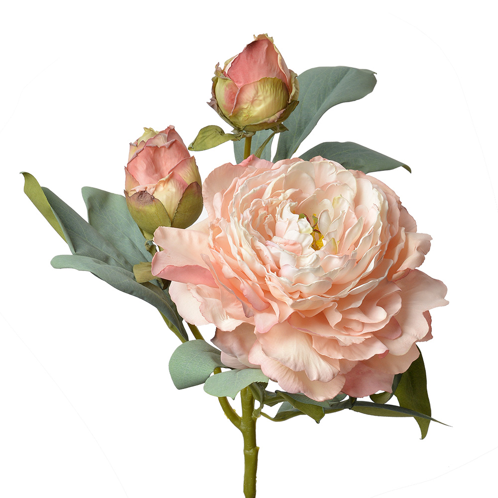 Kunstbloem roos 12x12x62 cm